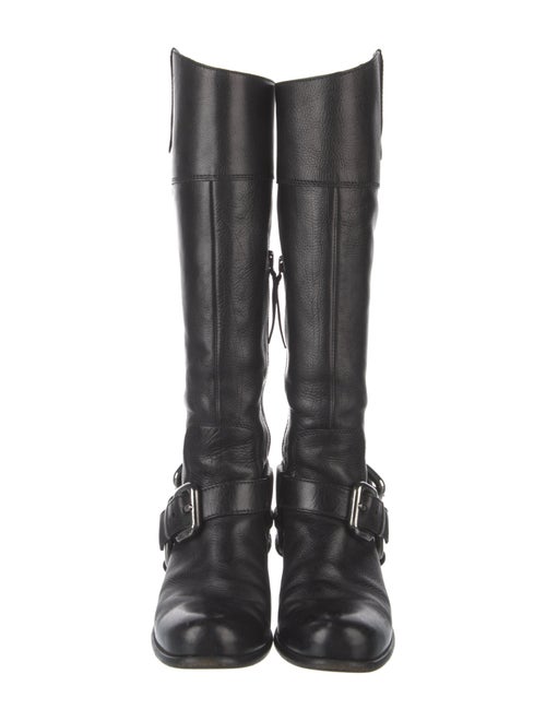 Miu Miu Leather Riding Boots