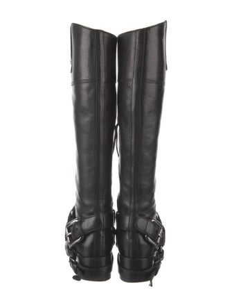 Miu Miu Leather Riding Boots