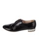 Miu Miu Patent Leather Glitter Accents Oxfords