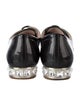 Miu Miu Patent Leather Glitter Accents Oxfords