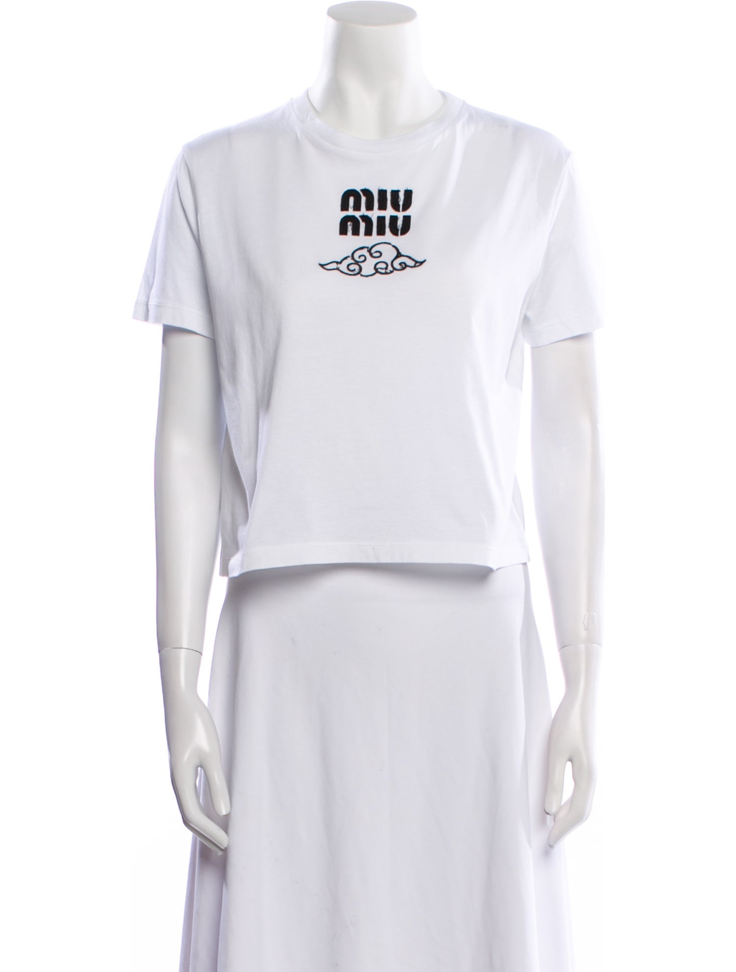 Miu Miu 2024 Graphic Print T-Shirt w/ Tags