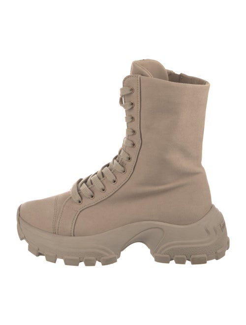 Miu Miu Canvas Combat Boots