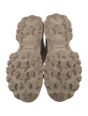 Miu Miu Canvas Combat Boots