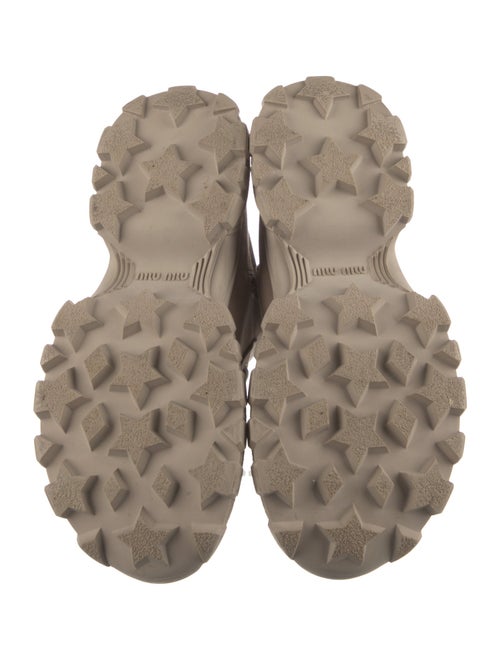 Miu Miu Canvas Combat Boots