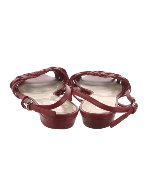 Miu Miu Leather Slingback Sandals