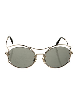 Miu Miu Round Tinted Sunglasses