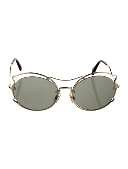 Miu Miu Round Tinted Sunglasses