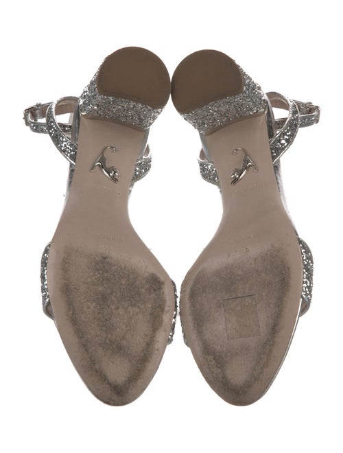 Miu Miu Glitter Crystal Embellishments Sandals
