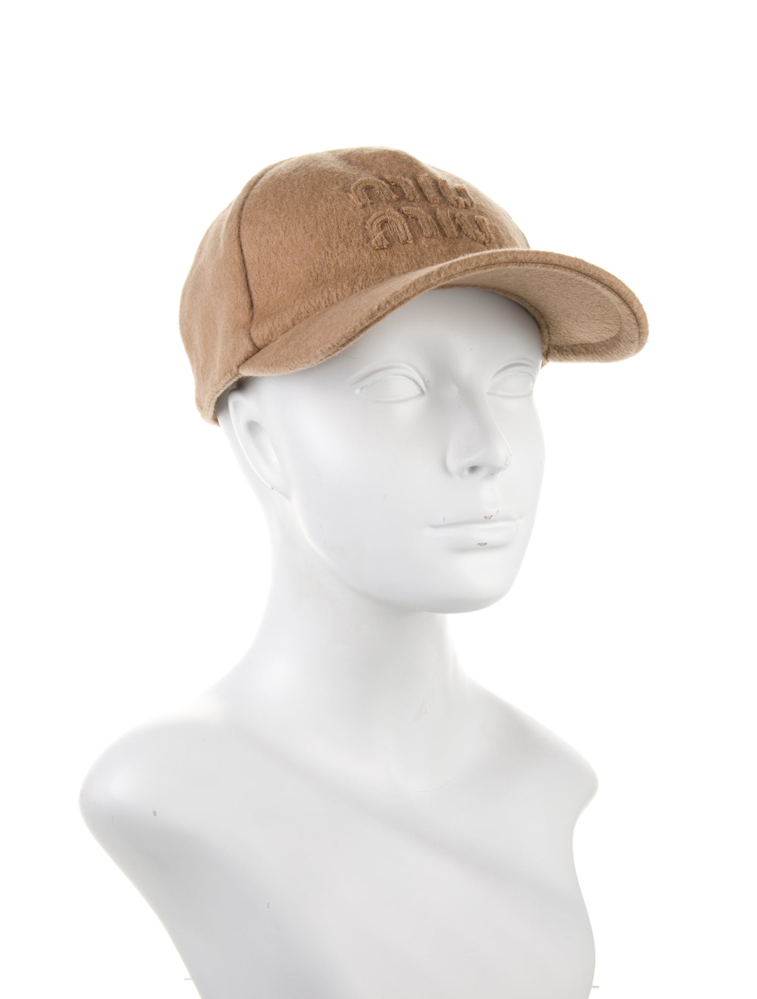 Miu Miu brown wool baseball cap