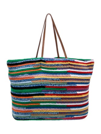 Miu Miu Crochet Logo Tote