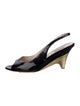 Miu Miu Patent Leather Slingback Sandals