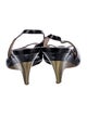 Miu Miu Patent Leather Slingback Sandals