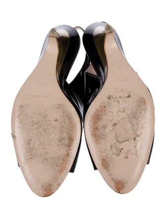 Miu Miu Patent Leather Slingback Sandals