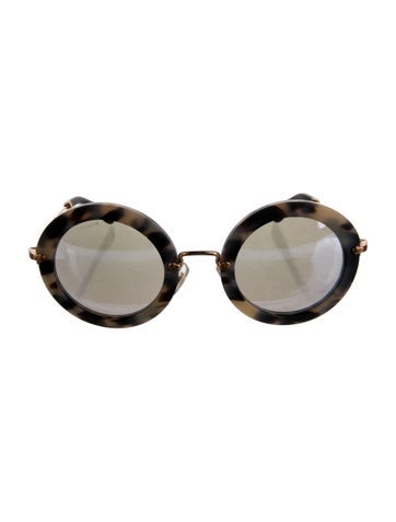 Miu Sunglasses Round Tinted