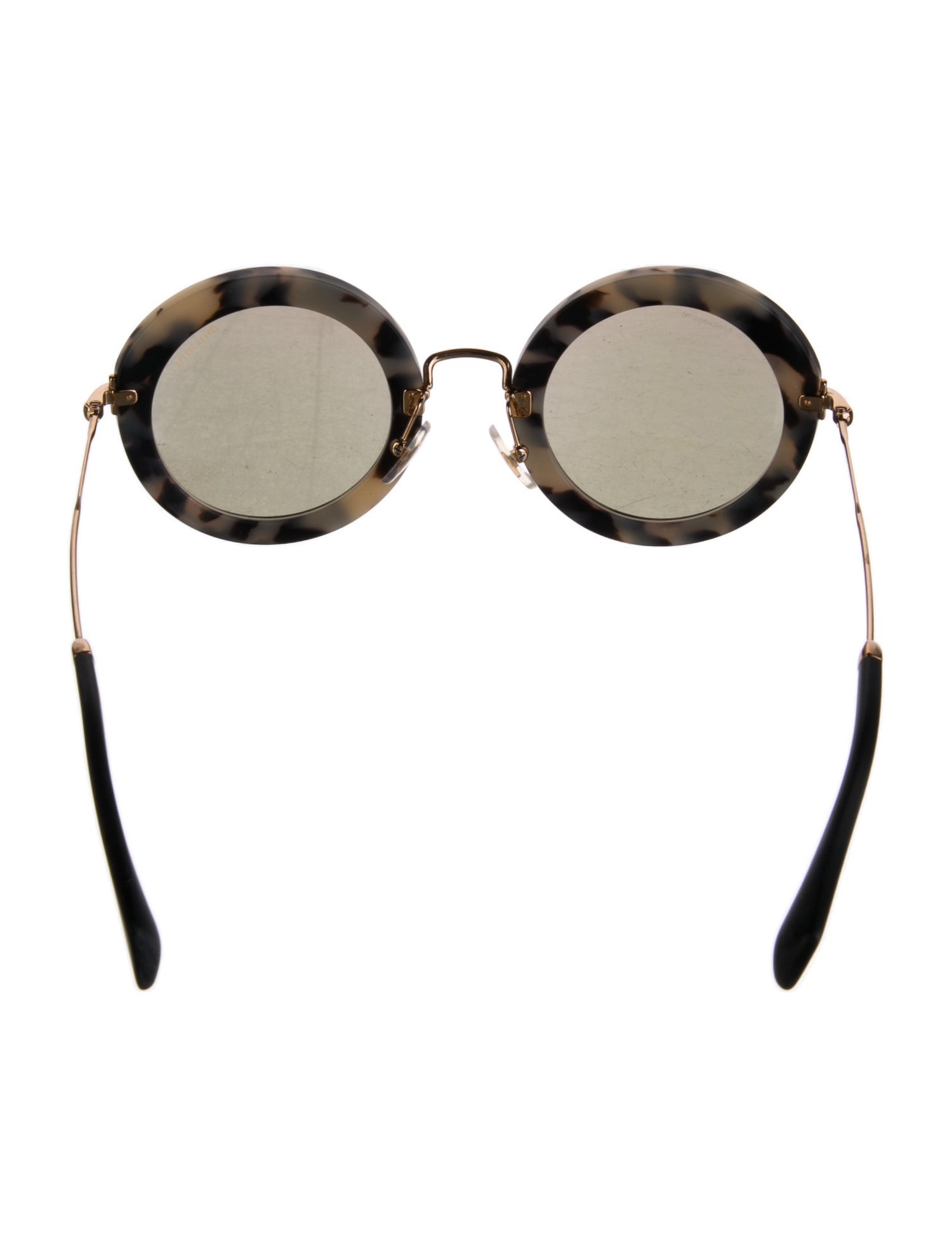 Miu Miu Round Tinted Sunglasses