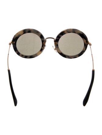 Miu Miu Round Tinted Sunglasses