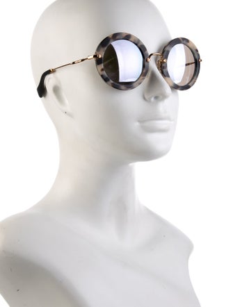 Miu Miu Round Tinted Sunglasses
