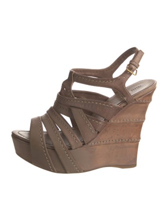 Miu Miu Leather Gladiator Sandals