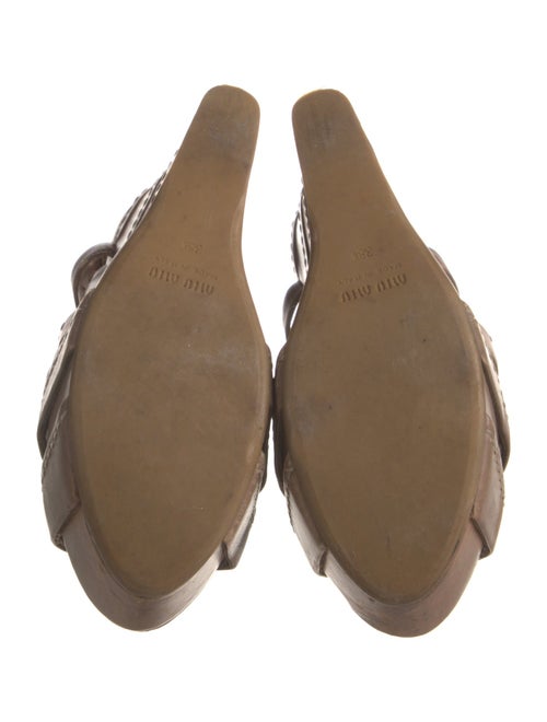 Miu Miu Leather Gladiator Sandals