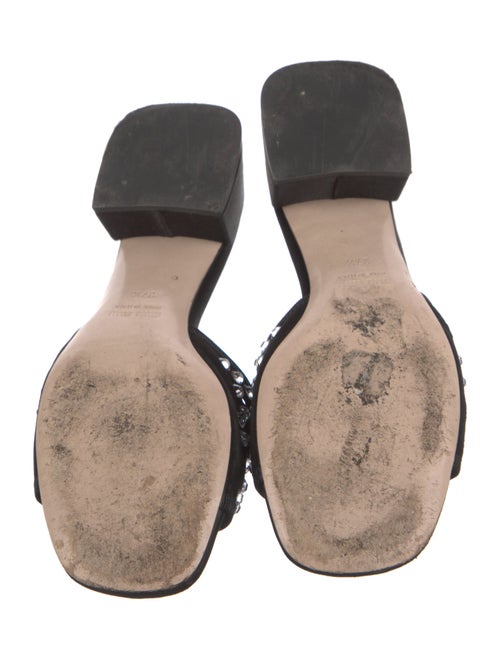 Miu Miu Leather Lasercut Accents Slides