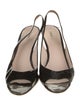 Miu Miu Patent Leather Slingback Sandals