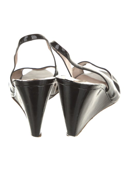 Miu Miu Patent Leather Slingback Sandals