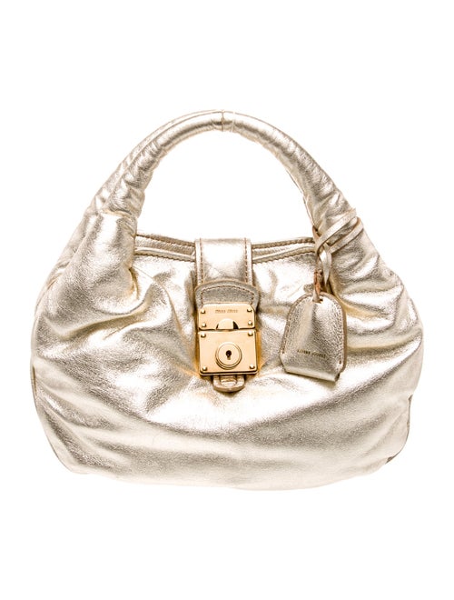 Miu Miu Leather Top Handle Bag