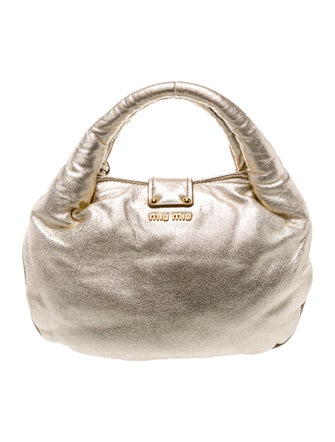 Miu Miu Leather Top Handle Bag