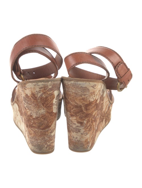 Miu Miu Leather Printed Sandals