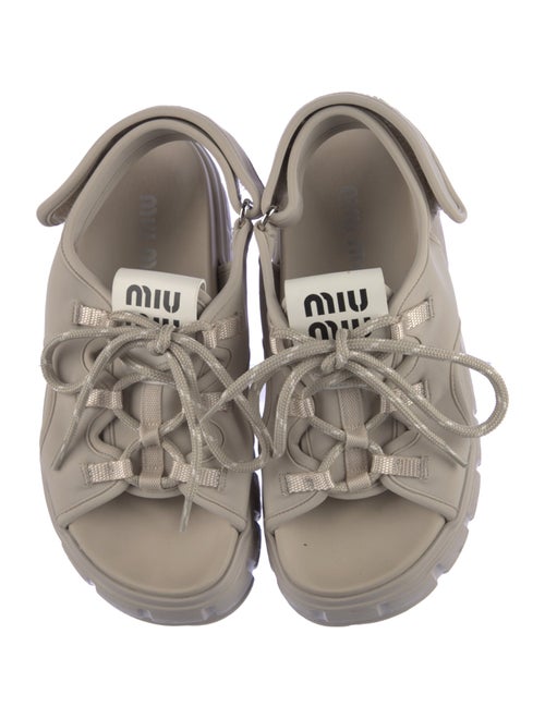 Miu Miu Leather Espadrilles