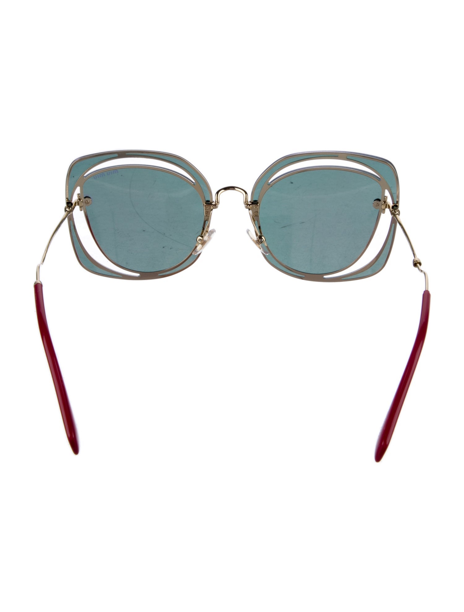 Miu Miu Oversize Mirrored Sunglasses
