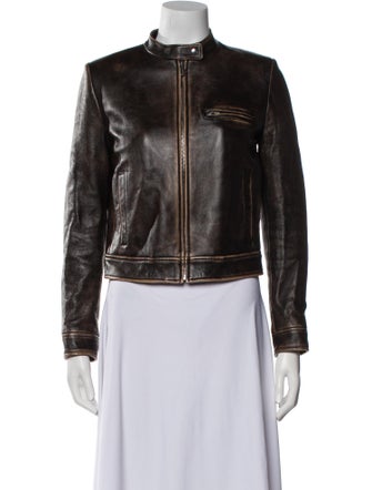 Miu Miu 2023 Leather Biker Jacket
