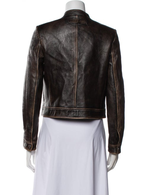 Miu Miu 2023 Leather Biker Jacket