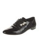 Miu Miu Patent Leather Crystal Embellishments Oxfords