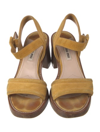 Miu Miu Suede Sandals