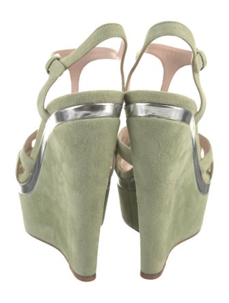 Miu Miu Suede T-Strap Sandals