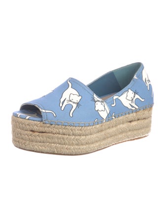 Miu Miu Canvas Printed Espadrilles