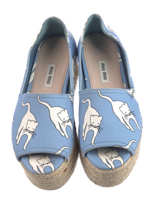 Miu Miu Canvas Printed Espadrilles