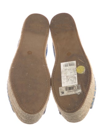 Miu Miu Canvas Printed Espadrilles