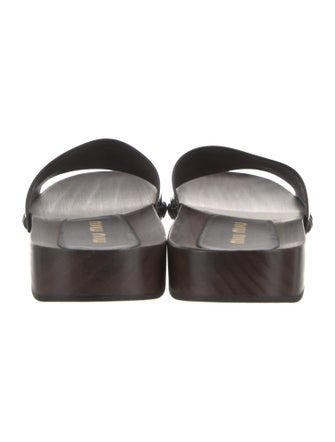 Miu Miu Patent Leather Slides