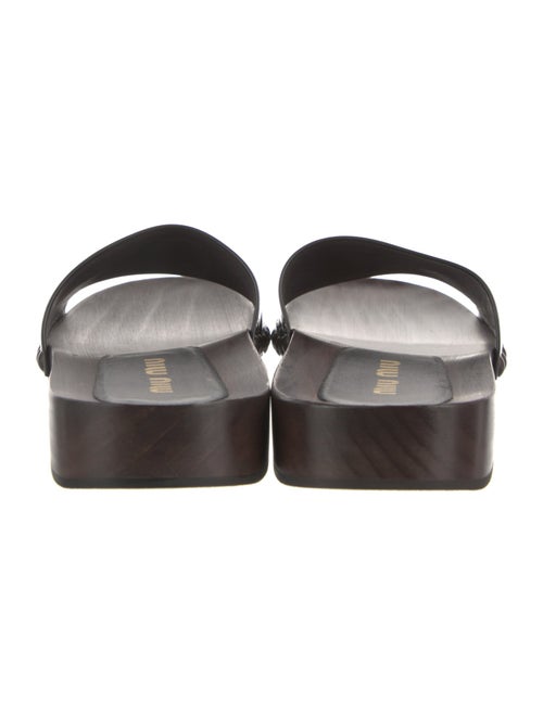 Miu Miu Patent Leather Slides