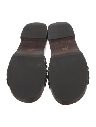 Miu Miu Patent Leather Slides