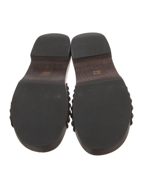 Miu Miu Patent Leather Slides