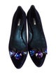 Miu Miu Velvet Bow Accents Flats