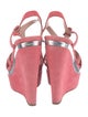 Miu Miu Suede T-Strap Sandals