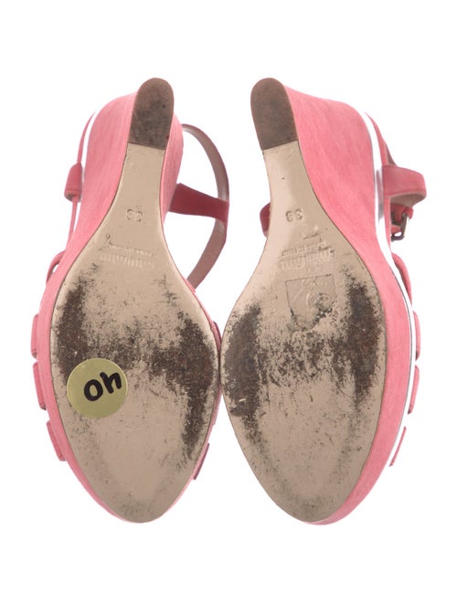 Miu Miu Suede T-Strap Sandals