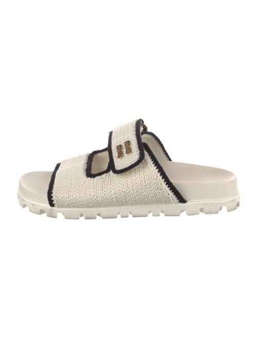 Miu Miu Colorblock Pattern Mules