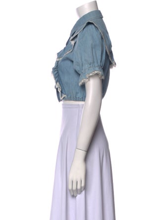 Miu Miu 2020 Short Sleeve Crop Top