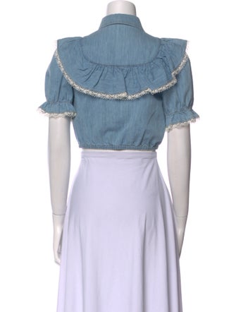 Miu Miu 2020 Short Sleeve Crop Top