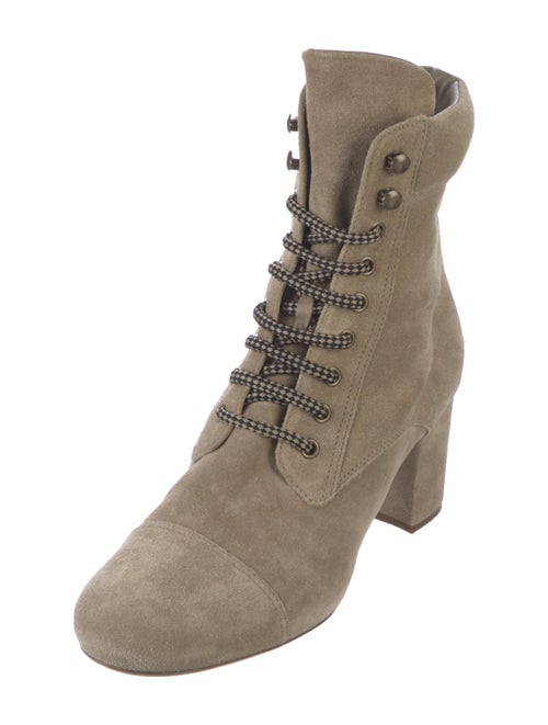 Miu Miu Suede Lace-Up Boots